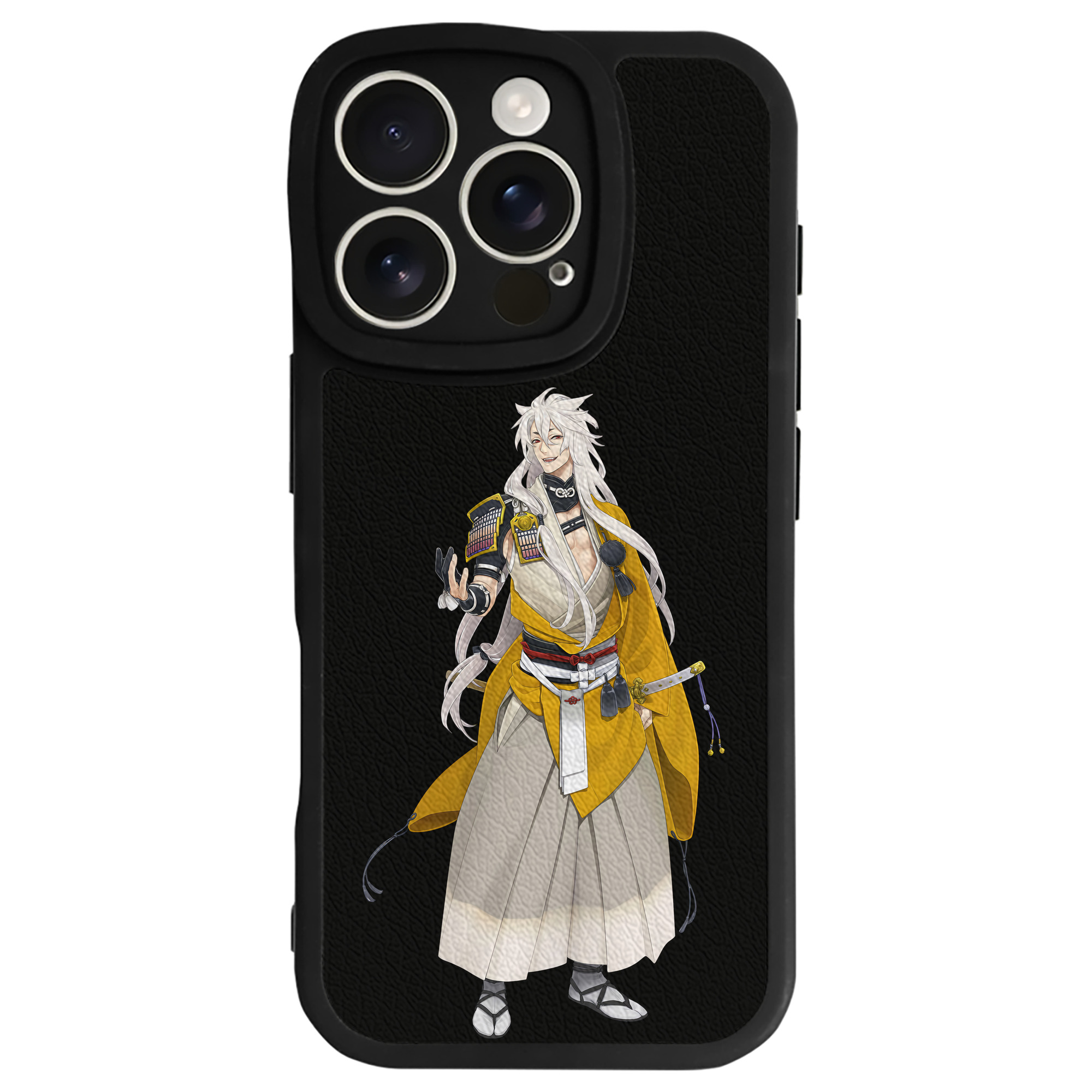 （画像用） 刀剣乱舞 Touken Ranbu 【iPhone 16シリーズ対応】シリコンスマホケース（レザー調） 材質：シリコン